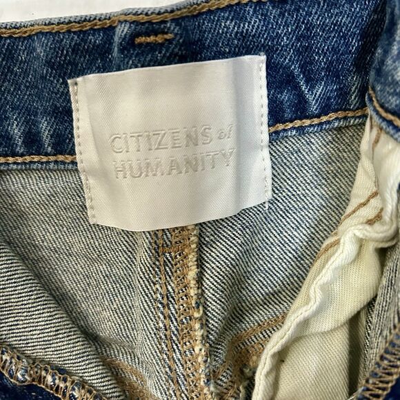 Citizens of Humanity Beatnik Idlewild Mini Jean Skirt denim size 27 $198 - Picture 5 of 6